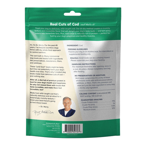 Mr. Marty Cod Cracklers Air-Dried Wild-Caught Cod Dog Treats 4oz - Poudre Pet and Feed Supply